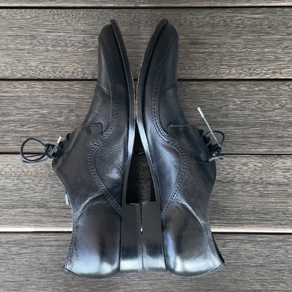 Paolo Iantorno Women’s Black Leather Oxfords 39